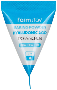 FarmStay~Содовый скраб для очистки пор с гиалуроновой кислотой~Baking Powder Hyaluronic Acid Scrub