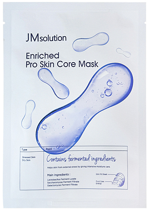 JMSolution~Увлажняющая тканевая маска с комплексом ферментов~Enriched Pro Skin Core Mask