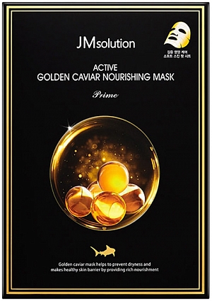 JMSolution~Тканевая маска с золотом и икрой~Active Golden Caviar Nourishing Mask